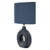 Lampadelle A Da Tavolo Seta Blu cm 28,5x15x43