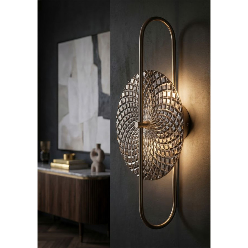 Lampadelle A Da Muro Silvery cm 28x15x54