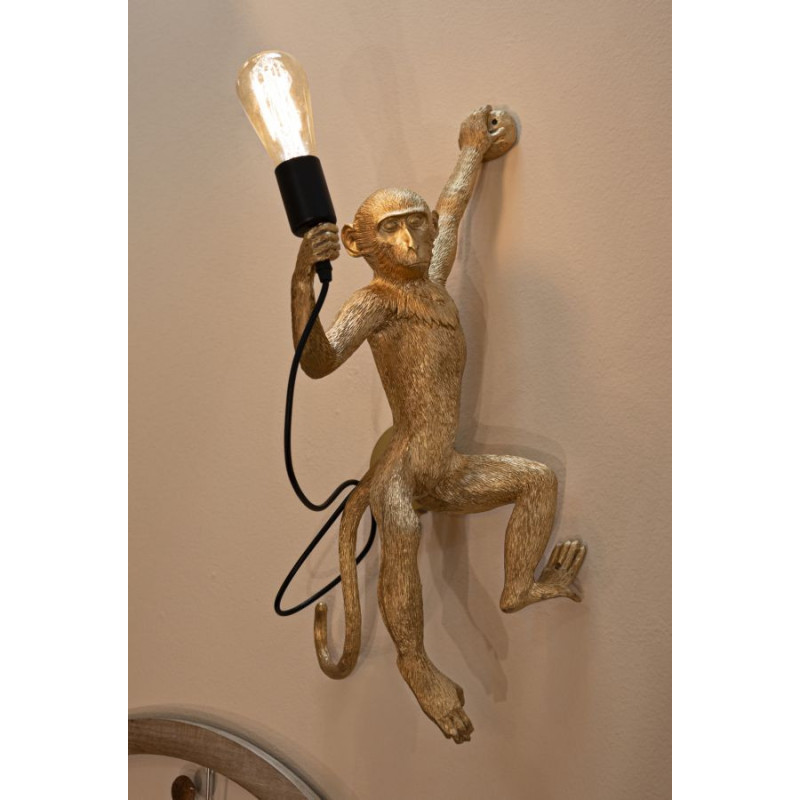 Lampadelle A Da Muro Monkey Oro cm 32x32x64