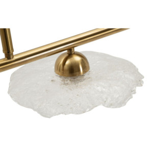 Zoom Lampadelle Ario Emily 3 Luci Vetro Trasparente cm 100x24x18