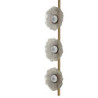 Lampadelle Ario Emily Verticale Vetro Grigio cm 15x16x110