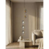 Lampadelle Ario Emily Verticale Vetro Grigio cm 15x16x110