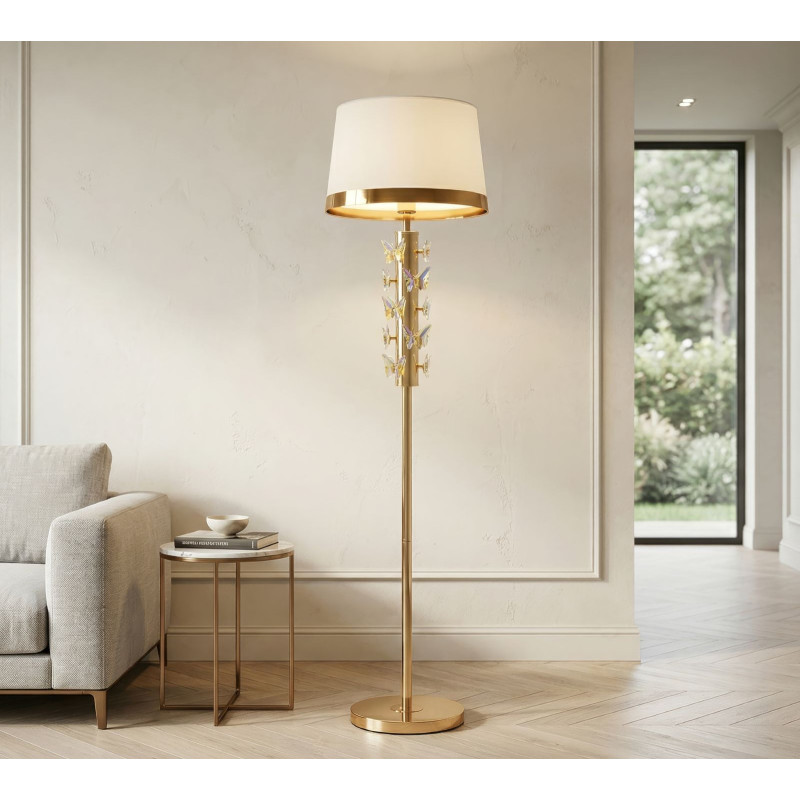 Lampadelle A Da Terra Gold Butterfly cm ø 45x157