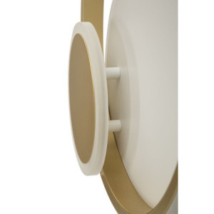 Zoom Lampadelle A Da Muro Led Dish cm 29x6,5x34 (luce Con 3 Temperature Di Colore)