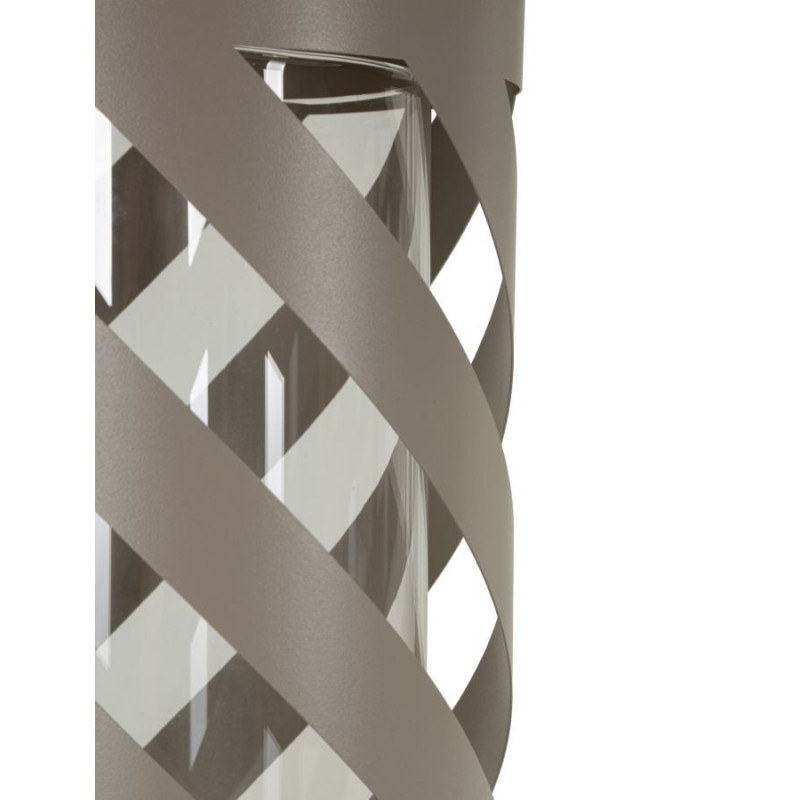 Lanterna Saturno Tortora Twist cm ø 23x43