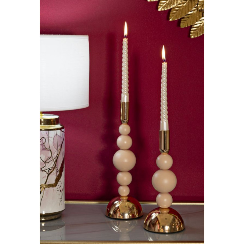 Porta Cand Bolly Rosa Set 2 Pz cm ø 10x24-10x29,5