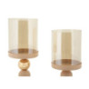 Porta Cand Glassy Rosa Set 2 Pz cm ø 10x32-10x36