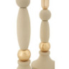 Porta Cand Strek Crema Set 2 Pz cm ø 9,5x25-9,5x30