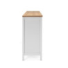Madia Bergen51 con 4 ante e 3 cassetti colore bianco e rovere oak