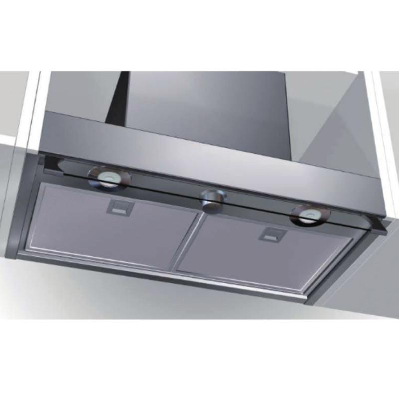 Samet Cappa sotto pensile potenza aspirante 550 m3/h Keller 90 inox