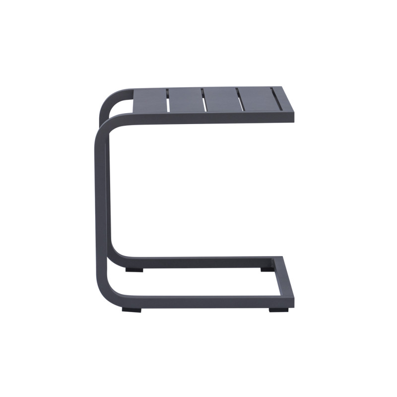 Tavolino 40x40 Alluminio Antracite Dogato Moia