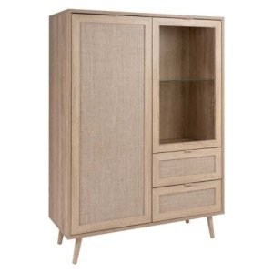 Zoom Credenza Bali 53A 2 ante e 2 cassetti effetto vimini