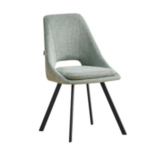 Zoom Sedia imbottita Blauss in tessuto verde set 2 pezzi