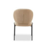 Sedia da pranzo Sirio tessuto teddy beige set 2 pezzi
