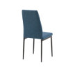 Sedia da pranzo Adara in tessuto blu set 4 pezzi