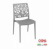 Sedia Tree in polipropilene rinforzata con fibra di vetro colore nero grafite set 4 pezzi