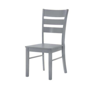 Zoom Sedia in legno Lisa colore grigio H 99x46x54.5 cm. set 2 pezzi