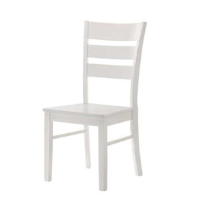 Zoom Sedia in legno Lisa colore bianco laccato opaco H 99x46x54.5 cm. set 2 pezzi