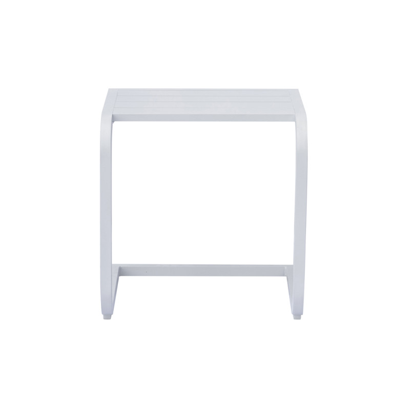 Tavolino 40x40 Alluminio Bianco Dogato Moia