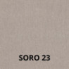 Sedia Nancy in tessuto Soro 23 tortora e struttura in tinta set 2 pezzi