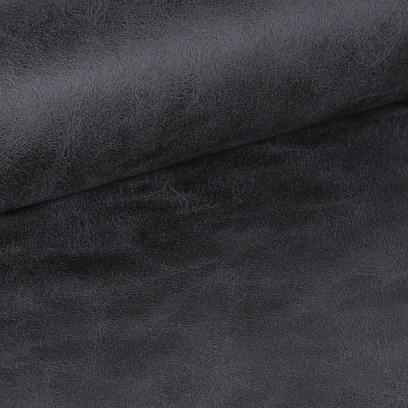Sedia Simo in tessuto Nordic 16 grigio chiaro con dettaglio posteriore in nabuk Uras 10 antracite e gambe nere set 2 pezzi