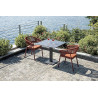 Piano tavolo HPL 70x70 rilievo ardesia Moia resistente