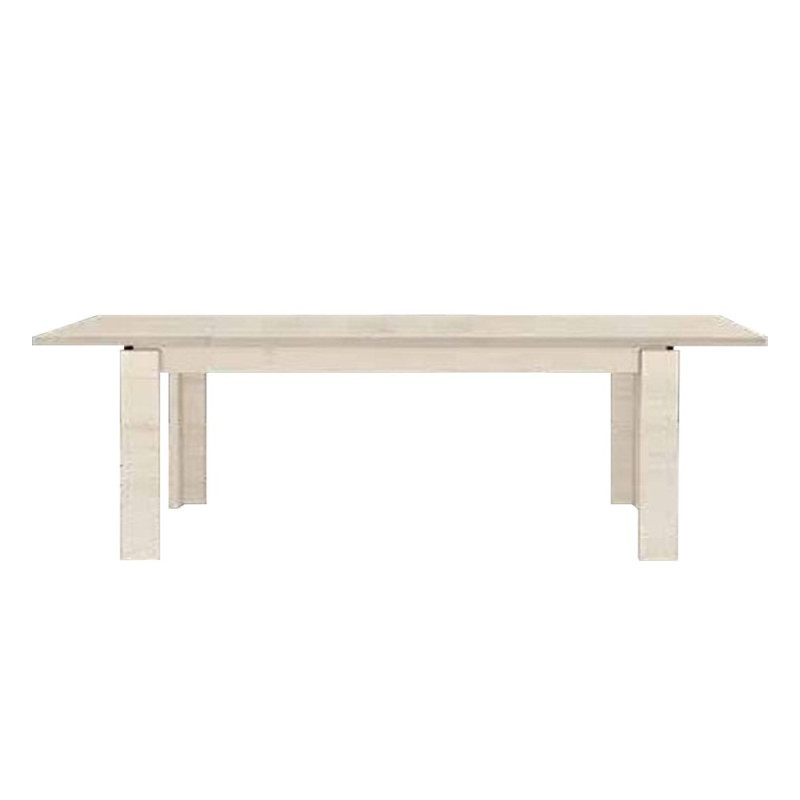 Tavolo Imab Manhattan in rovere sbiancato con 1 allunga 160x90x76.5 H cm.