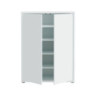 Mobile multiuso Medea 2 ante colore grigio chiaro 74.5x34.9xH 99.1 cm.