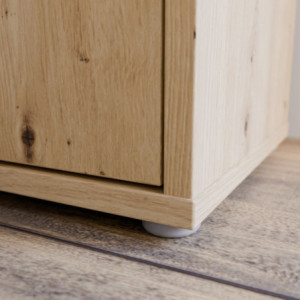 Zoom Mobile multiuso Medea 2 ante colore rovere 74.5x34.9xH 99.1 cm.