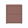 Comodino Medea 2 cassetti in colore terracotta
