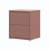 Comodino Medea 2 cassetti in colore terracotta