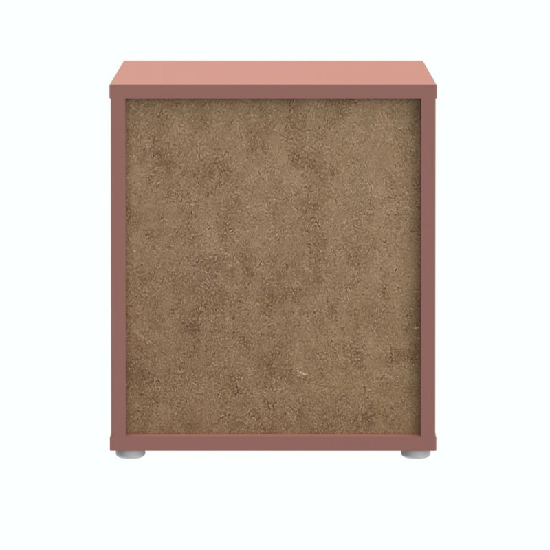 Comodino Medea 2 cassetti in colore terracotta