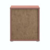 Comodino Medea 2 cassetti in colore terracotta