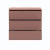 Cassettiera Medea 3 cassetti in colore terracotta