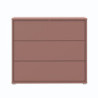 Cassettiera Medea 3 cassetti in colore terracotta