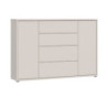 Madia Medea 4 cassetti e 2 ante colore cashmere
