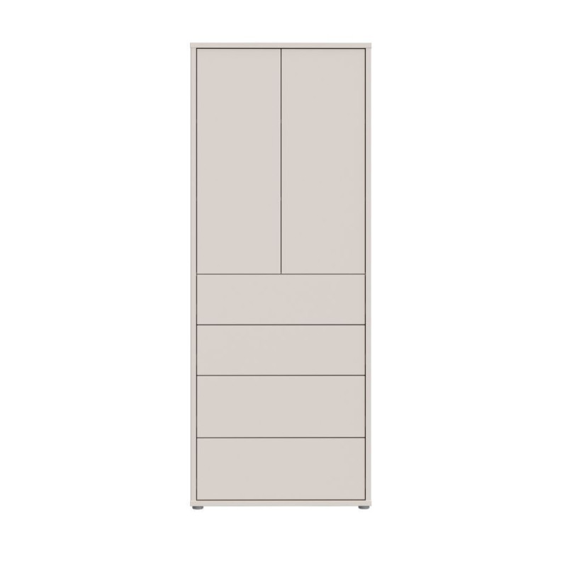 Mobile multiuso Medea 4 cassetti e 2 ante colore cashmere