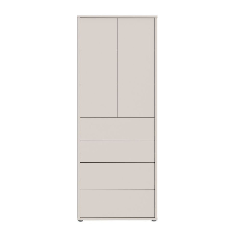 Mobile multiuso Medea 4 cassetti e 2 ante colore cashmere