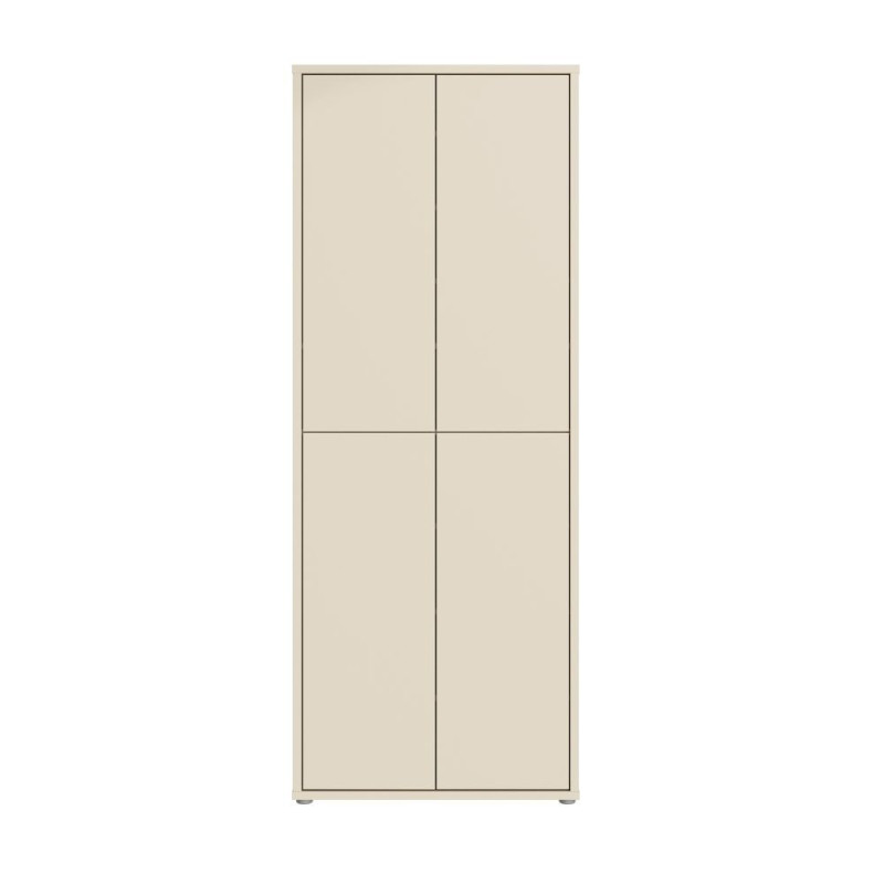Mobile multiuso Medea 4 ante colore cashmere 74.5x34.9xH 191.9 cm.