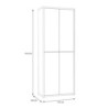 Mobile multiuso Medea 4 ante colore rovere 74.5x34.9xH191.9 cm.