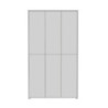 Armadio multiuso Medea 6 ante colore grigio chiaro 109.2x34.9xH191.9 cm.