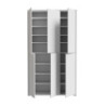 Armadio multiuso Medea 6 ante colore grigio chiaro 109.2x34.9xH191.9 cm.