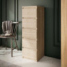 Cassettiera Morgan 5 cassetti 41.8 x 42.2 x H 128 cm. colore rovere