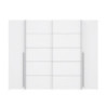 Armadio Callia con 2 ante battenti e 2 ante scorrevoli colore bianco 270.3x61.2xH210.5 cm.