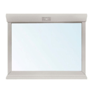 Zoom Specchiera Venere con cornice in legno dritta colore avorio