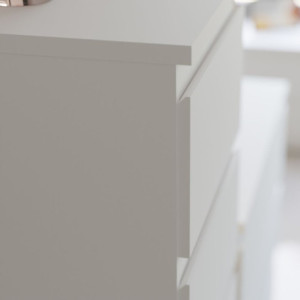 Zoom Cassettiera Morgan 3 cassetti 77.2x79.8x42.2 cm. colore bianco