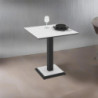 Tavolo quadrato Carvel in colore bianco frassinato 68x68x75 H cm.
