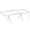 Tavolo allungabile England con piano colore quercia e gambe nere