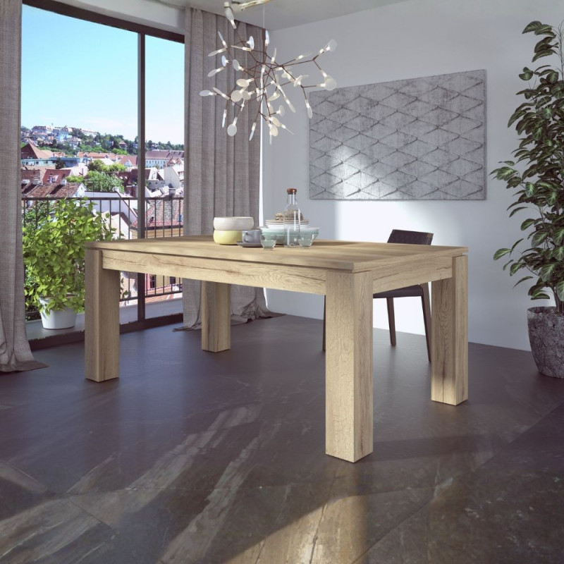 Tavolo allungabile 1475 con allunga centrale 190/235x 90x76 H cm. rovere