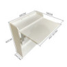 Scrivania tavolo pieghevole Plana colore bianco 64×56×H 82 cm